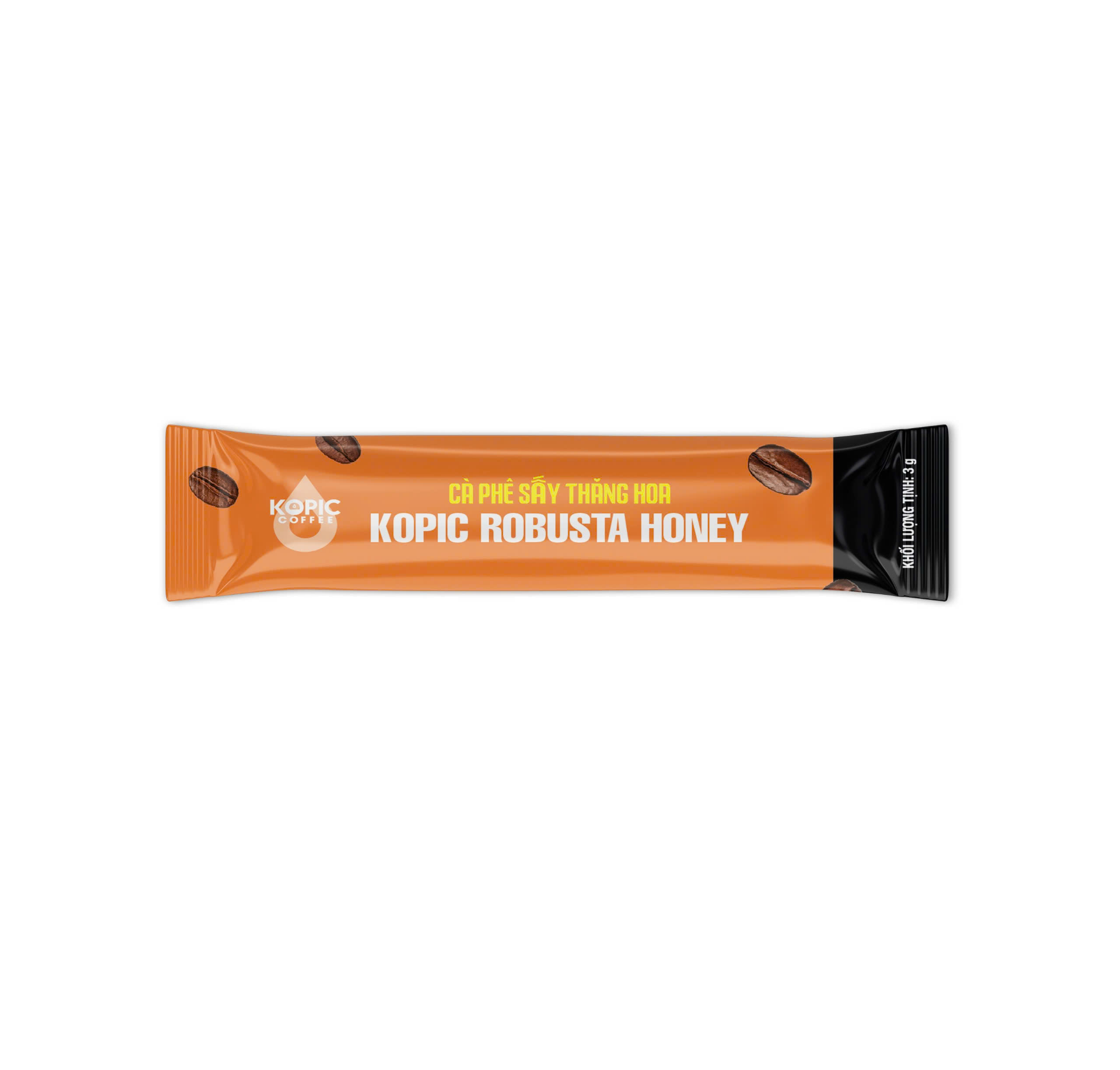 Cà phê sấy thăng hoa Kopic Robusta Honey (Stick 3g)